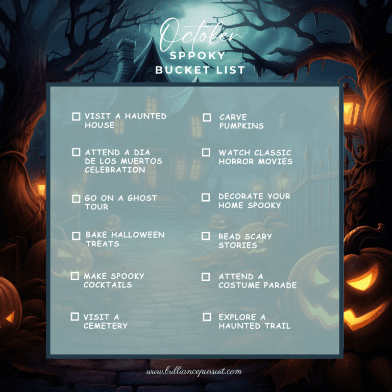 Spooky Halloween October Bucket List: Embrace Your Scary Autumn Fun