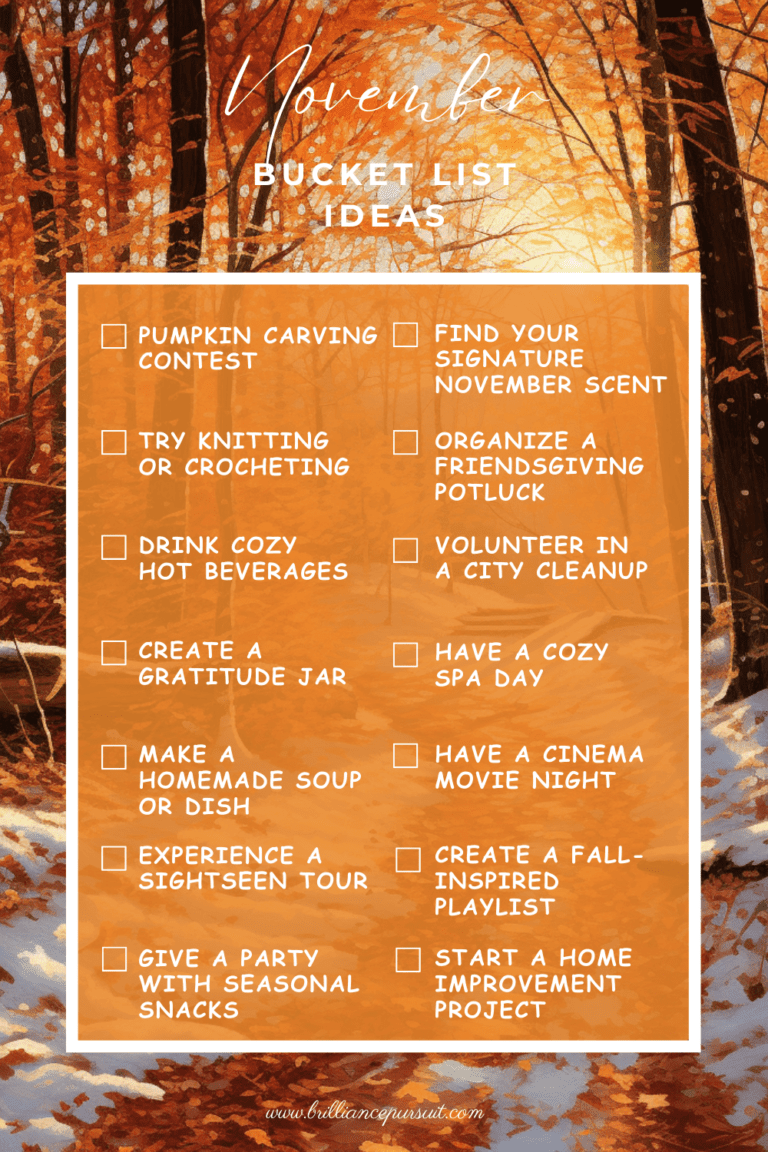 November Bucket List: 14 Charming Must-Do’s for a Cozy Autumn