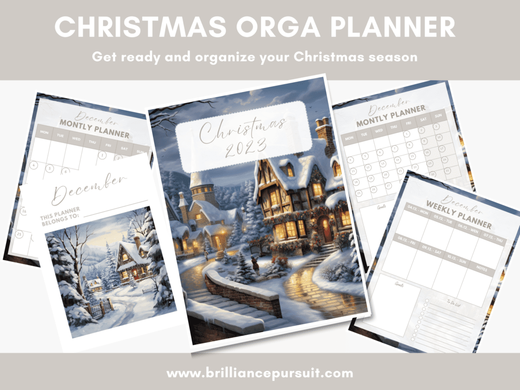 Christmas 2023 Organization Planner Bullet journal