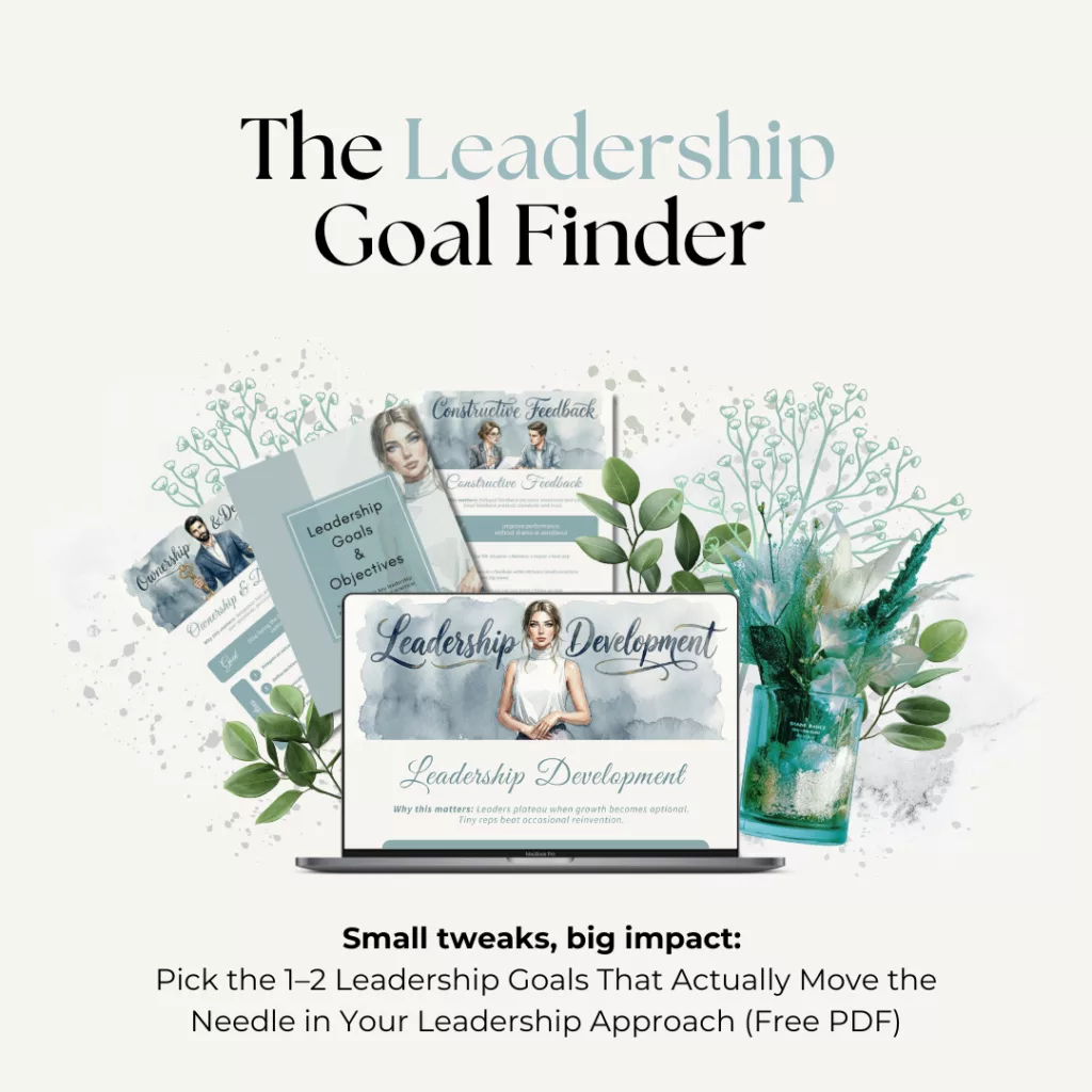 Free leadership goals and objectives kit