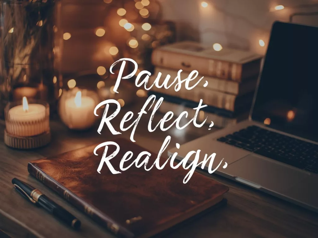 Winter Arc Rest and Reflect, Vision Board