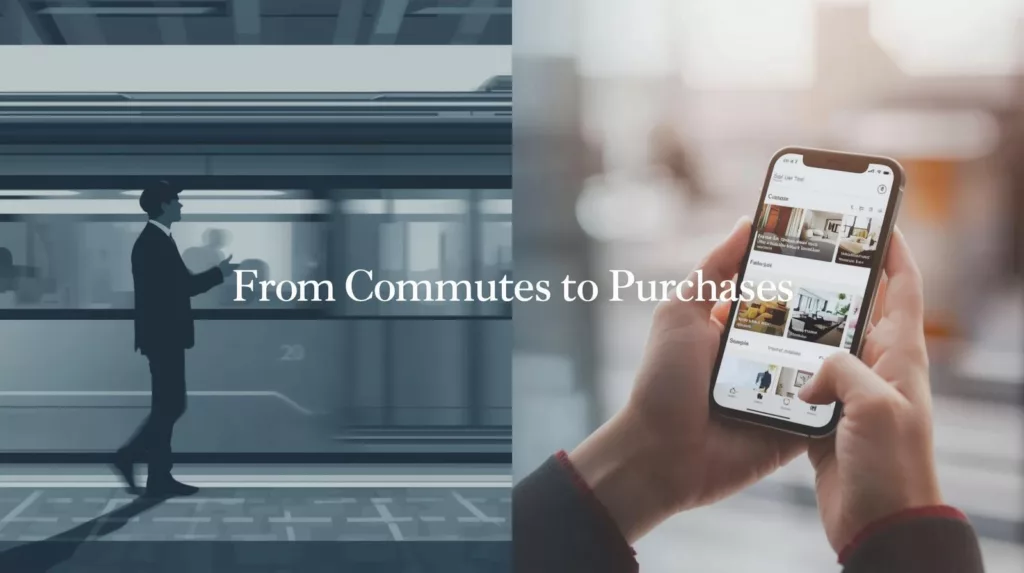 Commuter and traveler making real-life choices — illustration of how discrete choice modeling applies across industries. Commuter and traveler making real-life choices — illustration of how discrete choice modeling applies across industries.
