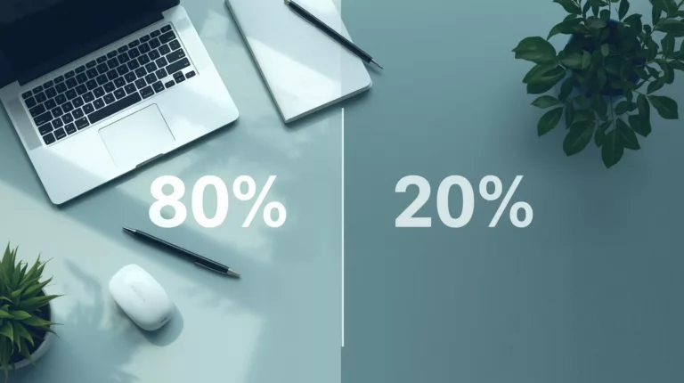 80/20 Pareto Principle for productivity