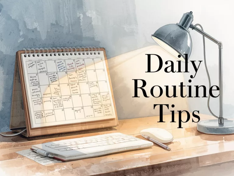 daily routine tips